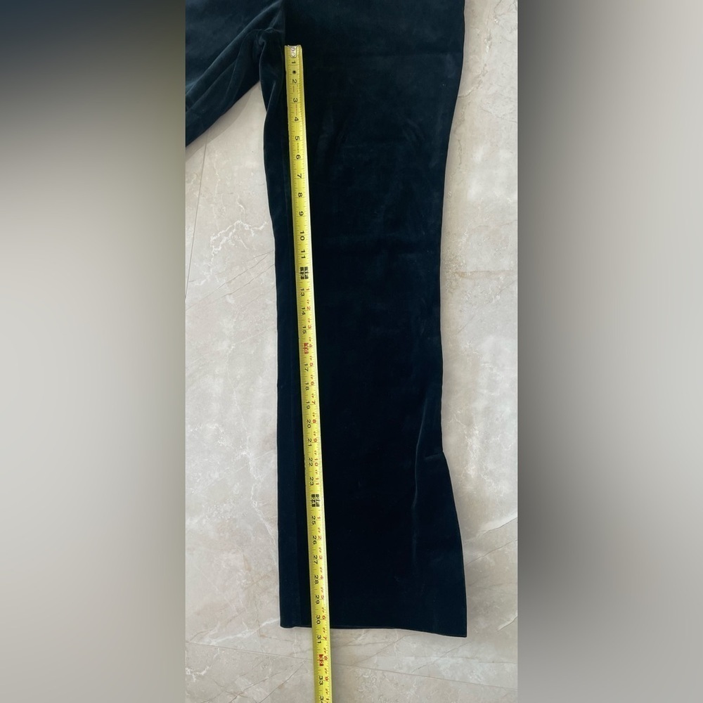 Vtg Work Order Woman’s Pants Size Photos See Photos Black Velvet Side Slit Hem - Picture 3 of 6